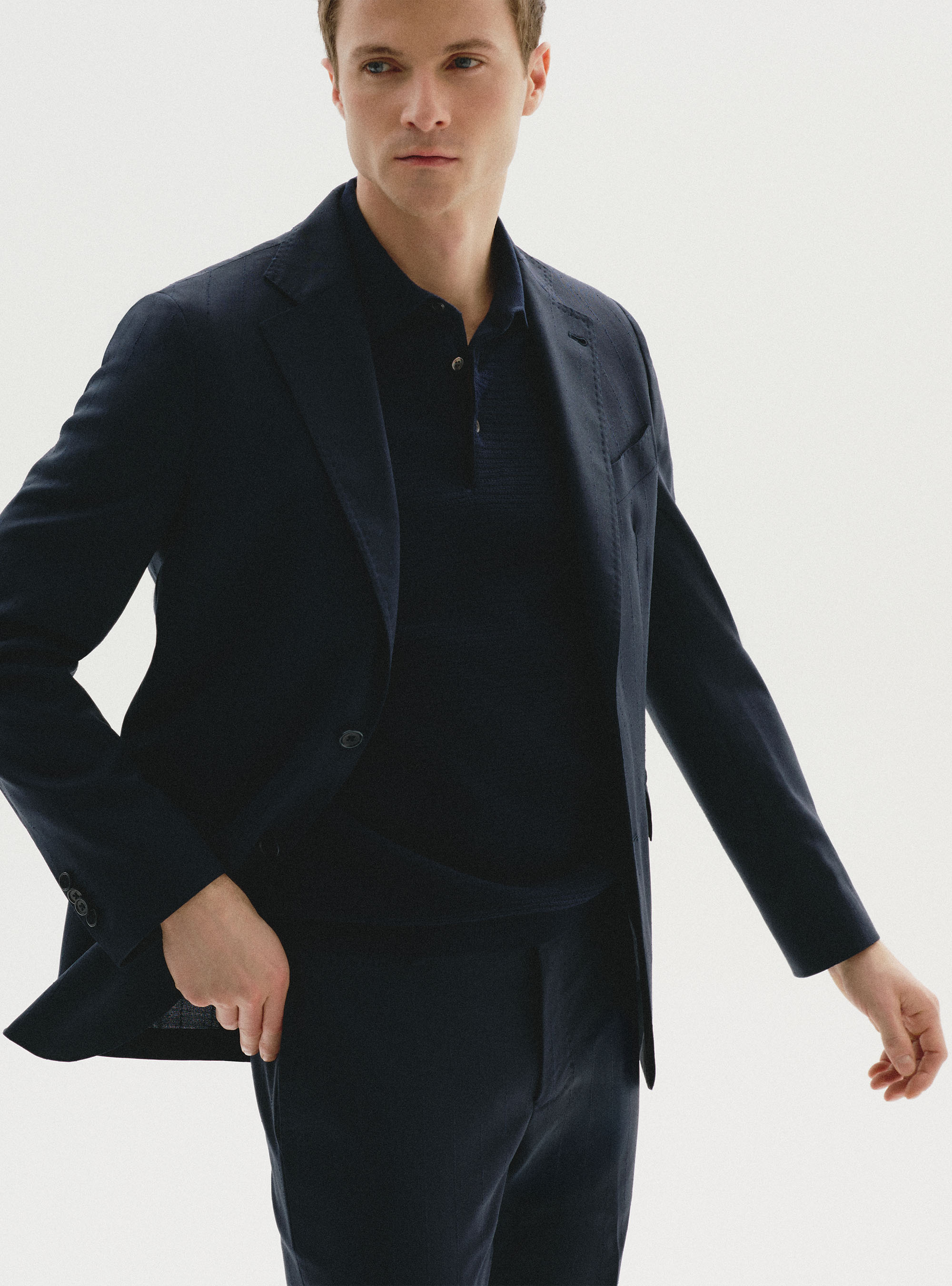 Navy blue suit by Fabio, 
